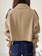 DAZY – Trench Classique à Boucles