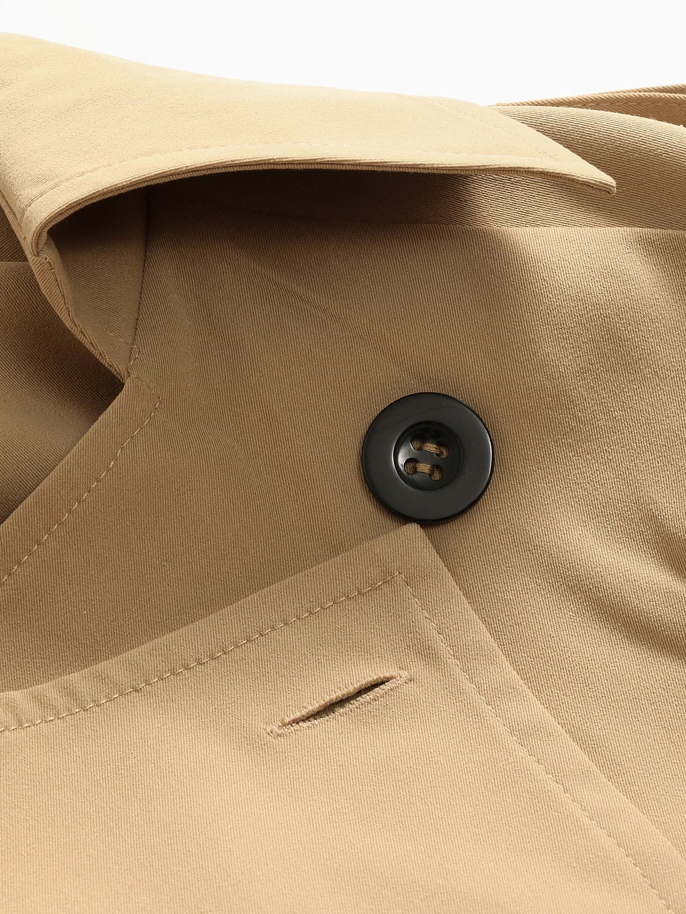 DAZY – Trench Classique à Boucles