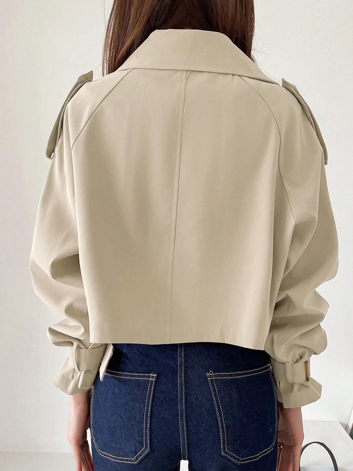 DAZY – Trench Classique à Boucles