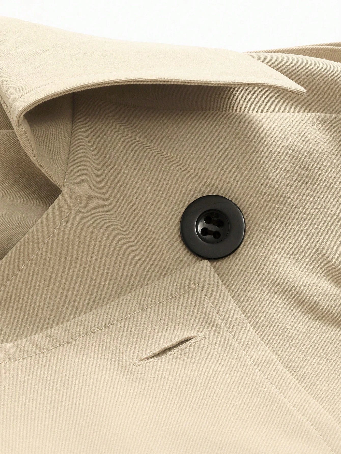 DAZY – Trench Classique à Boucles