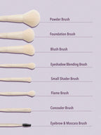 SHEGLAM – Ensemble de 8 Pinceaux de Maquillage Professionnels