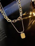 ORLANN – Collier à Pendentif Géométrique