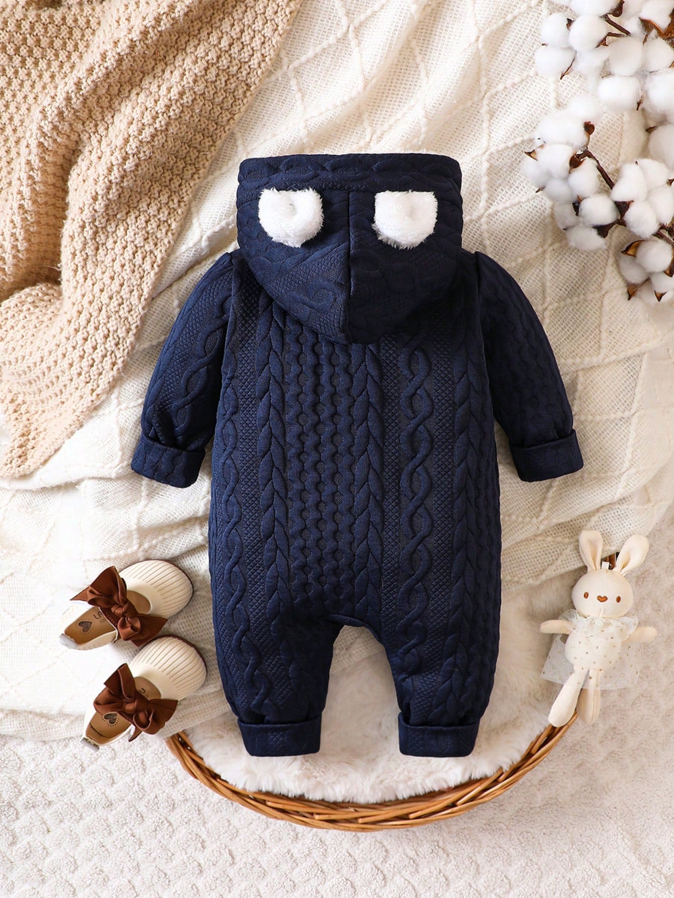 SHEIN - Combinaison Bébé Garçon aux Oreilles 3D