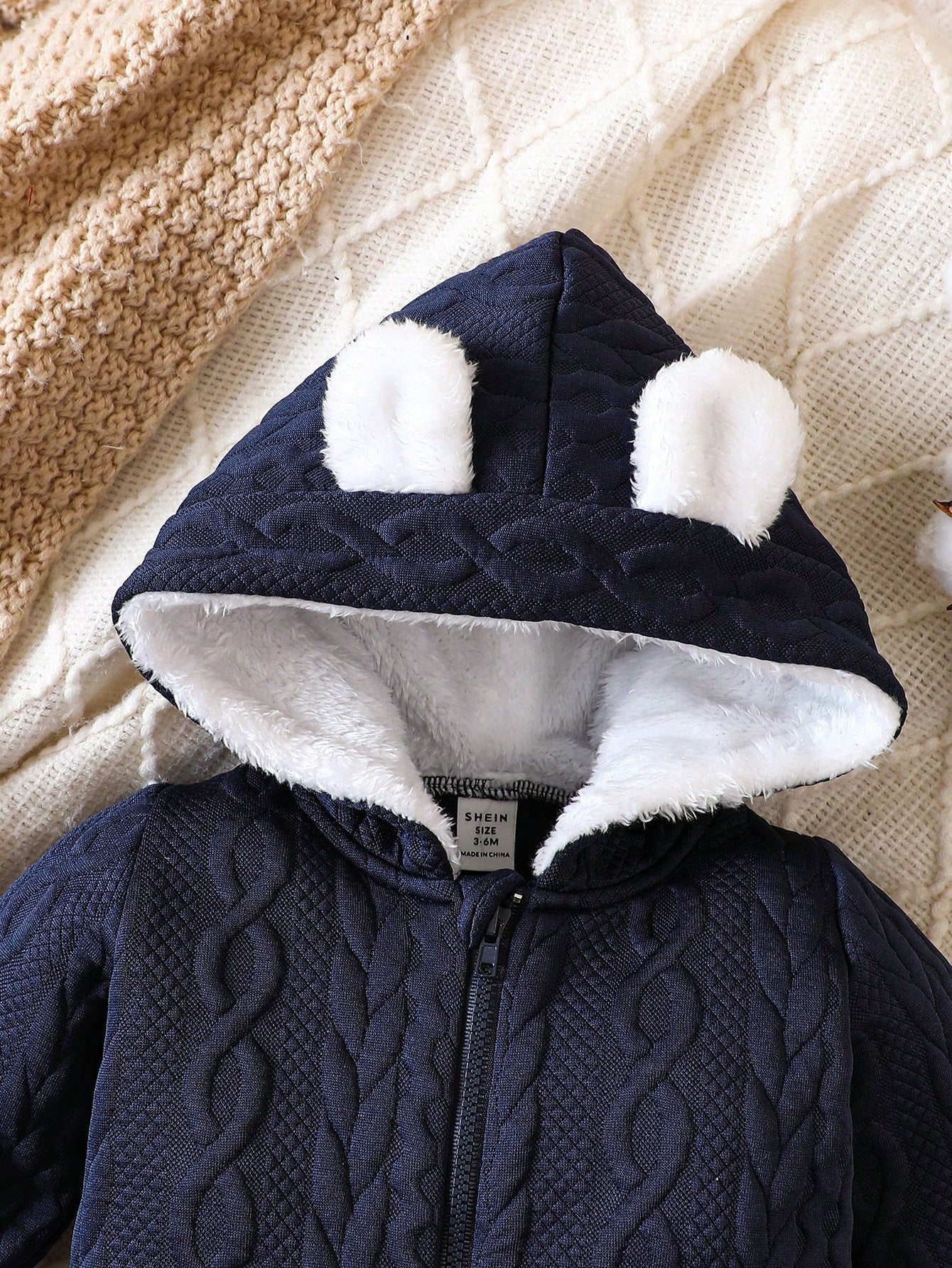 SHEIN - Combinaison Bébé Garçon aux Oreilles 3D