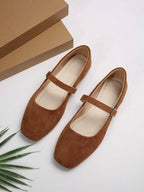 STRIDES  - Ballerines Mary Janes à Bout Carré Minimaliste