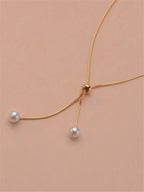Collier en Perles – Décor Y Lasso