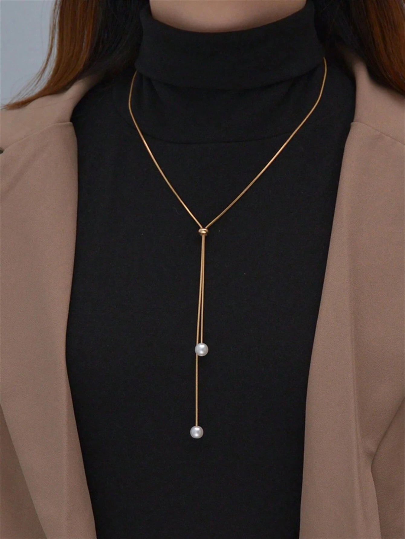 Collier en Perles – Décor Y Lasso