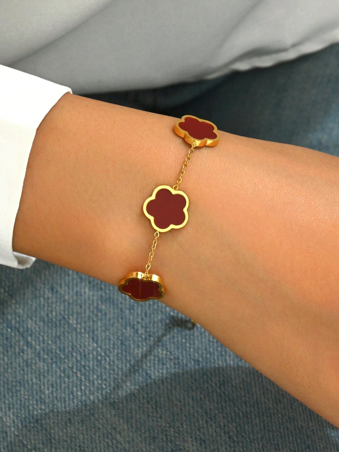 KATY – Bracelet Trèfle "Lucky Blossom"