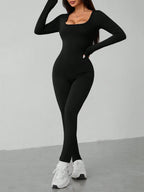 SHEIN PETITE - Combinaison Manches Longues Noire