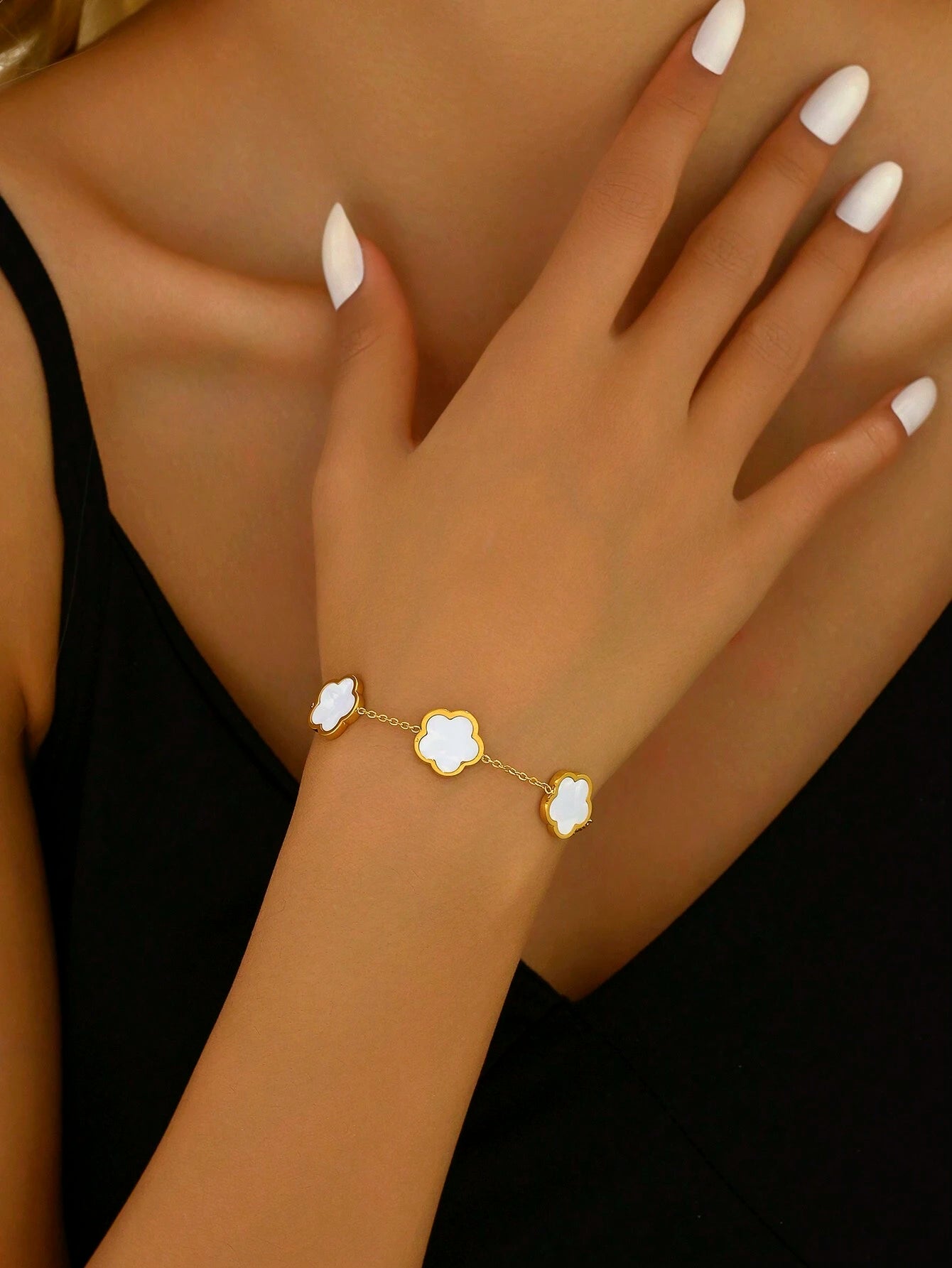 KATY – Bracelet Trèfle "Lucky Blossom"