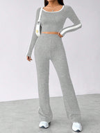 Flirla - Ensemble Color-Block Manches Longues