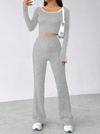 Flirla - Ensemble Color-Block Manches Longues
