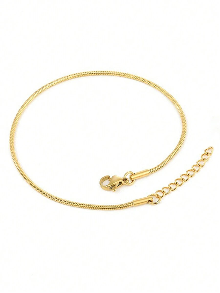 DASIMO - Bracelet de Cheville "Snake Gold"