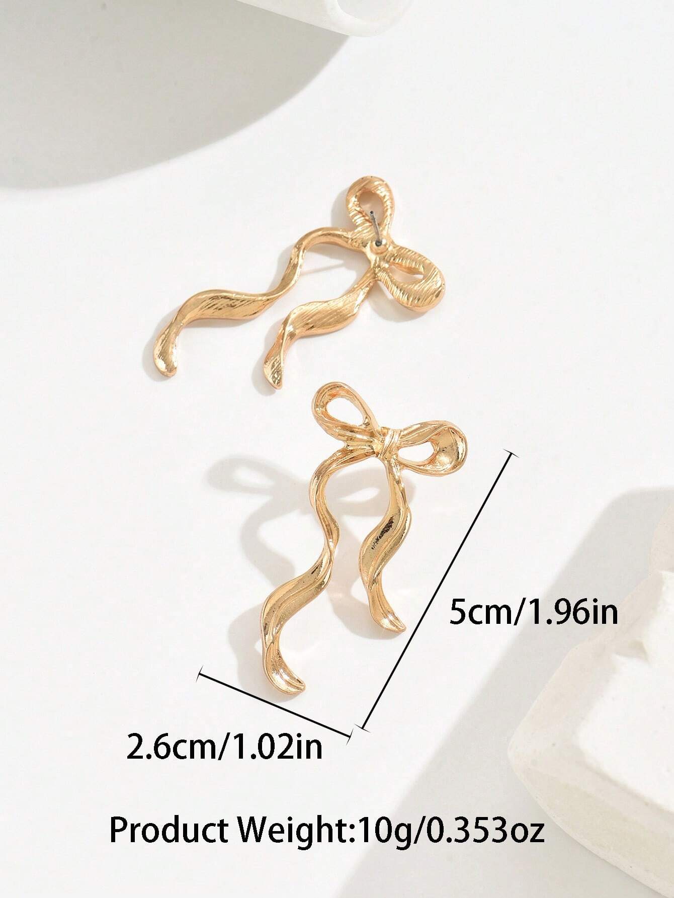 MEILA - Boucles d'Oreilles "Ruban d'Or"