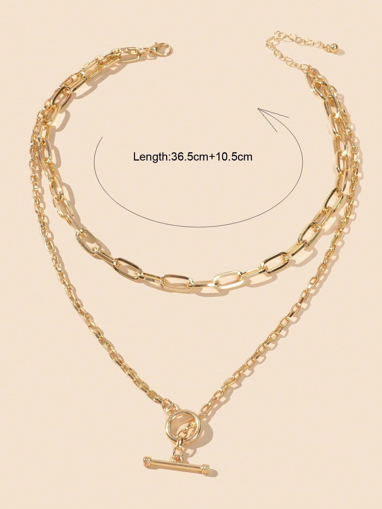 Collier à Chaînes Superposées
