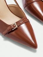 COCO BIZCHIC  - Escarpins Slingback "Rubis Éclatant"