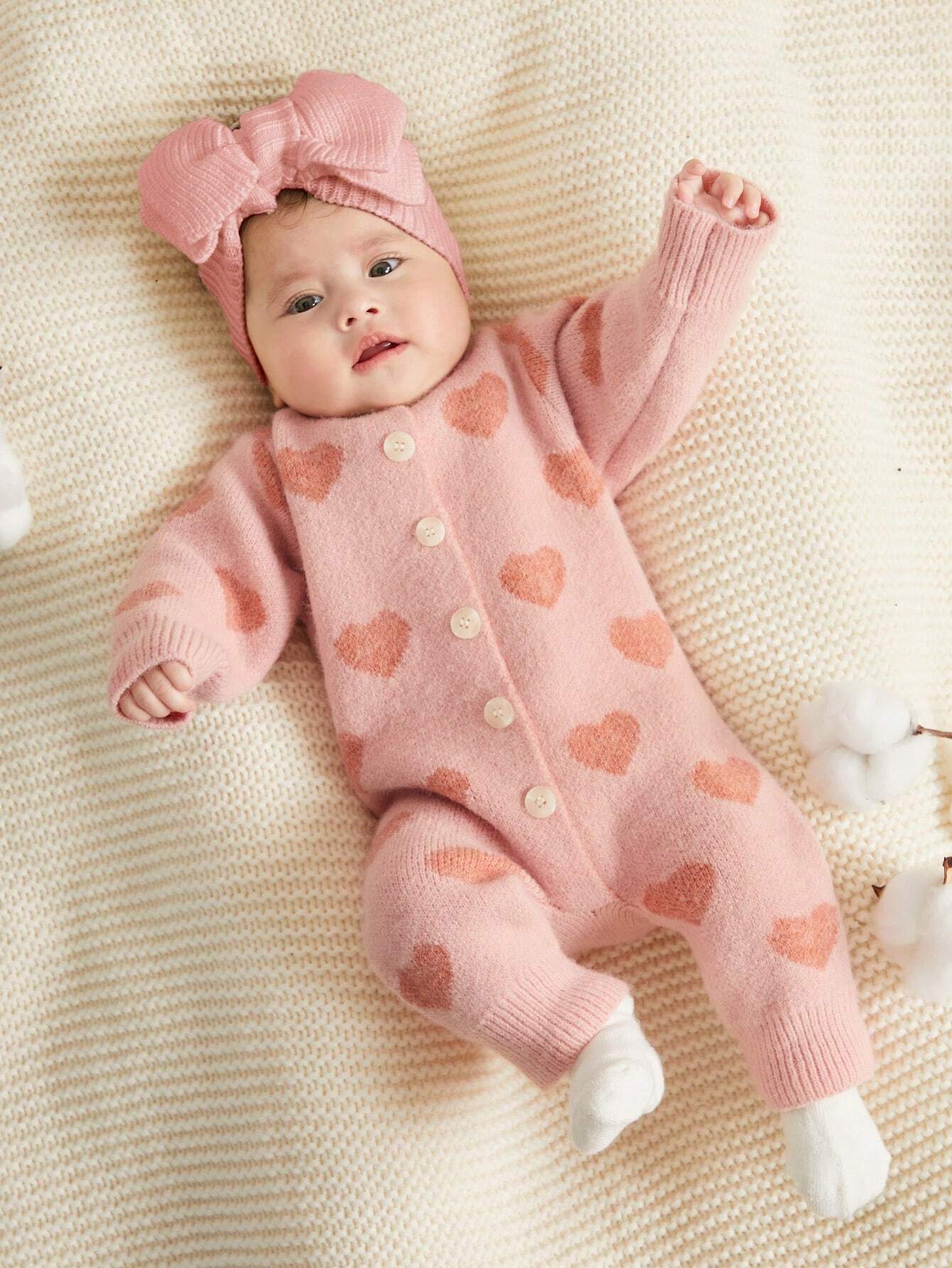 SHEIN - Combinaison Bébé Cœur