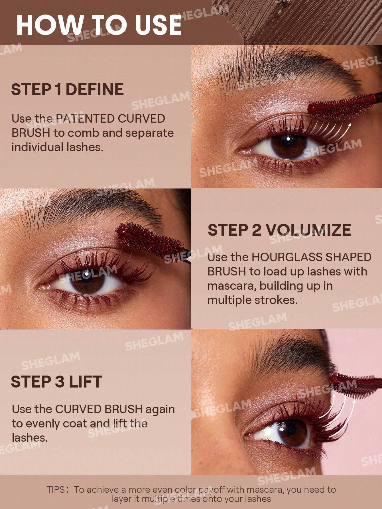 SHEGLAM – Mascara Double Embout