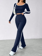 Flirla - Ensemble Color-Block Manches Longues