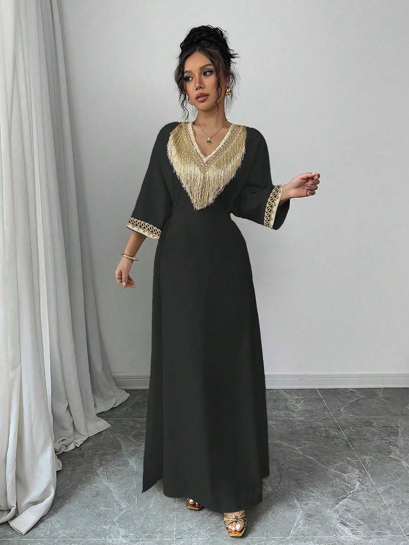 CHIQUEASE – Robe d'Hôtesse Style Kaftan