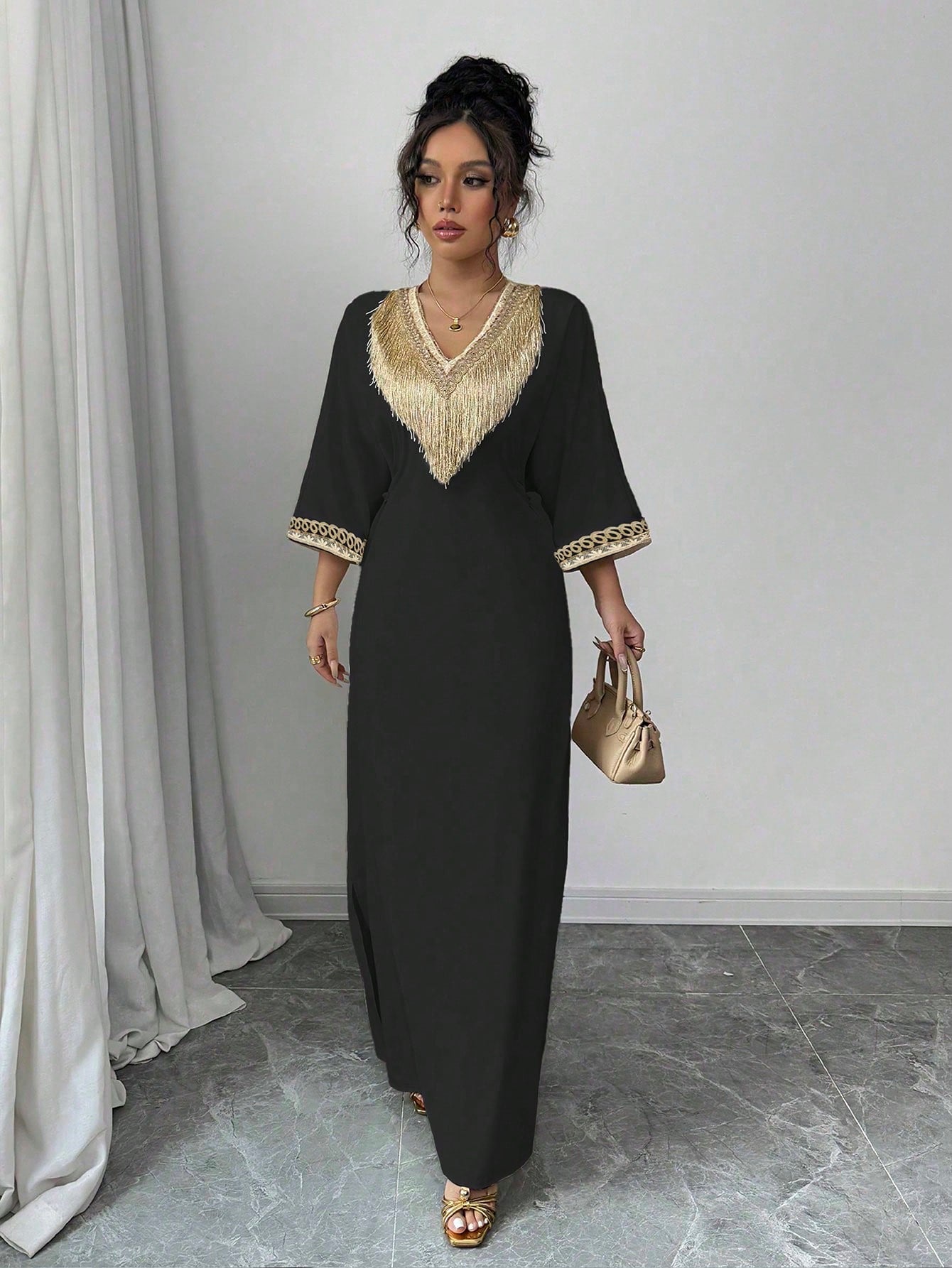 CHIQUEASE – Robe d'Hôtesse Style Kaftan