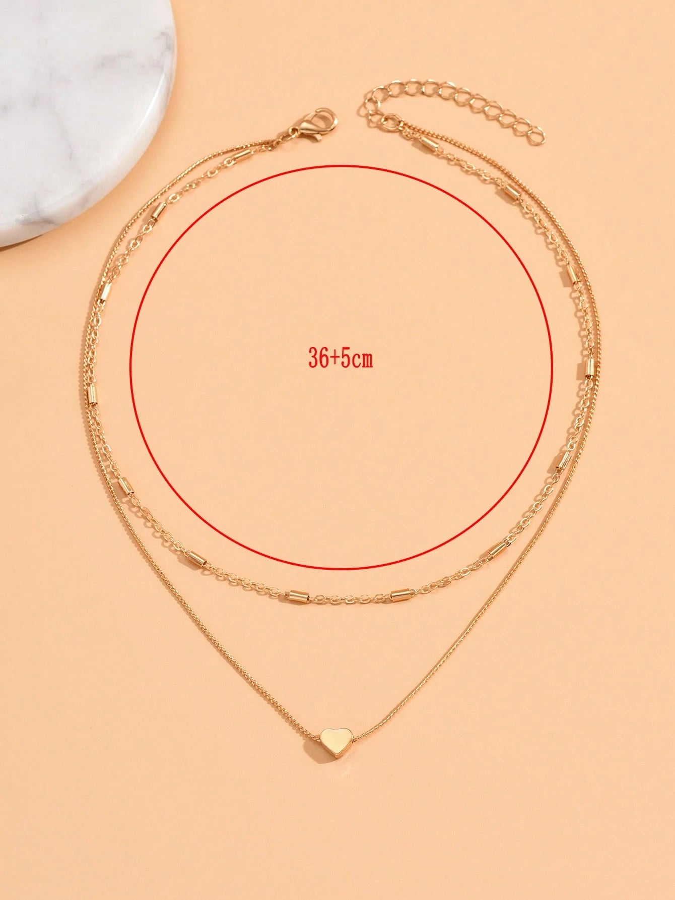 Ovina – Collier Cœur Minimaliste