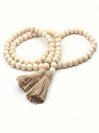 Collier Décoratif en Perles de Bois – 3 Pièce