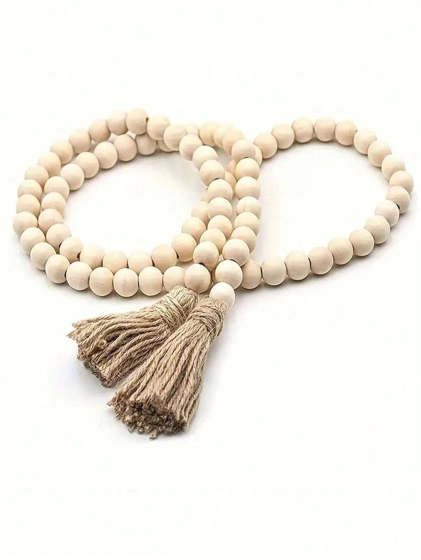 Collier Décoratif en Perles de Bois – 3 Pièce