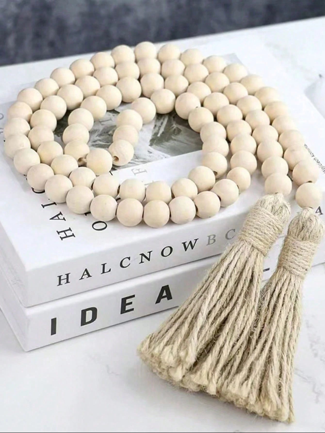 Collier Décoratif en Perles de Bois – 3 Pièce