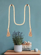 Collier Décoratif en Perles de Bois – 3 Pièce