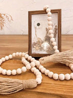 Collier Décoratif en Perles de Bois – 3 Pièce