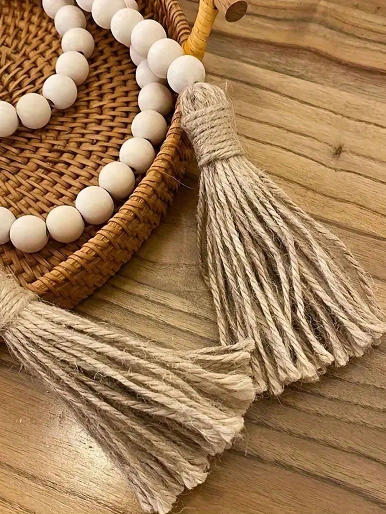 Collier Décoratif en Perles de Bois – 3 Pièce