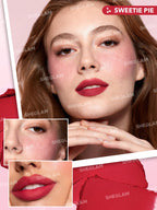 SHEGLAM – Lip & Cheek Stack – Trio Blush et Rouge à Lèvres Crémeux