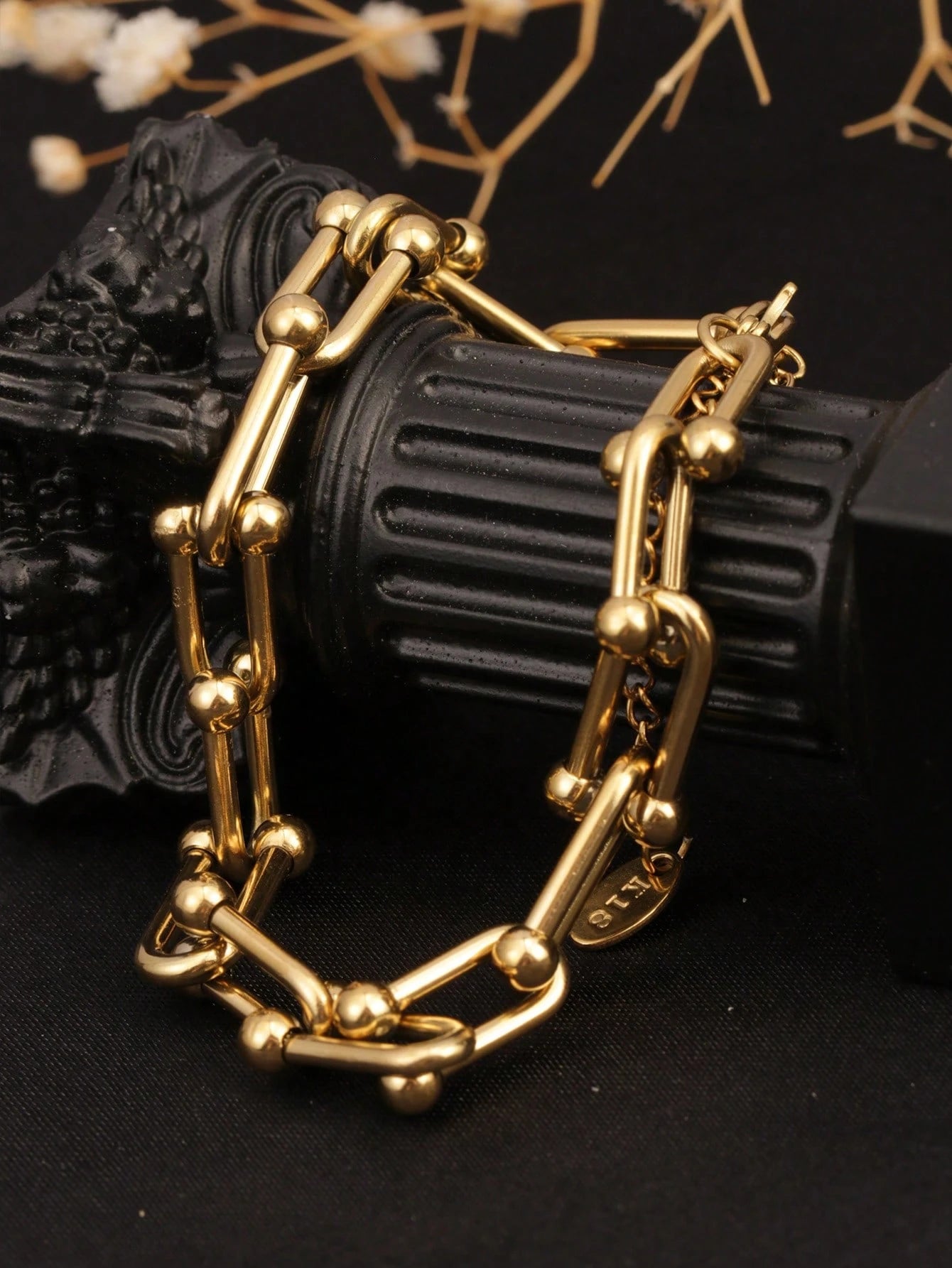 DIFAN - Bracelet Chaîne "Industrial Link"