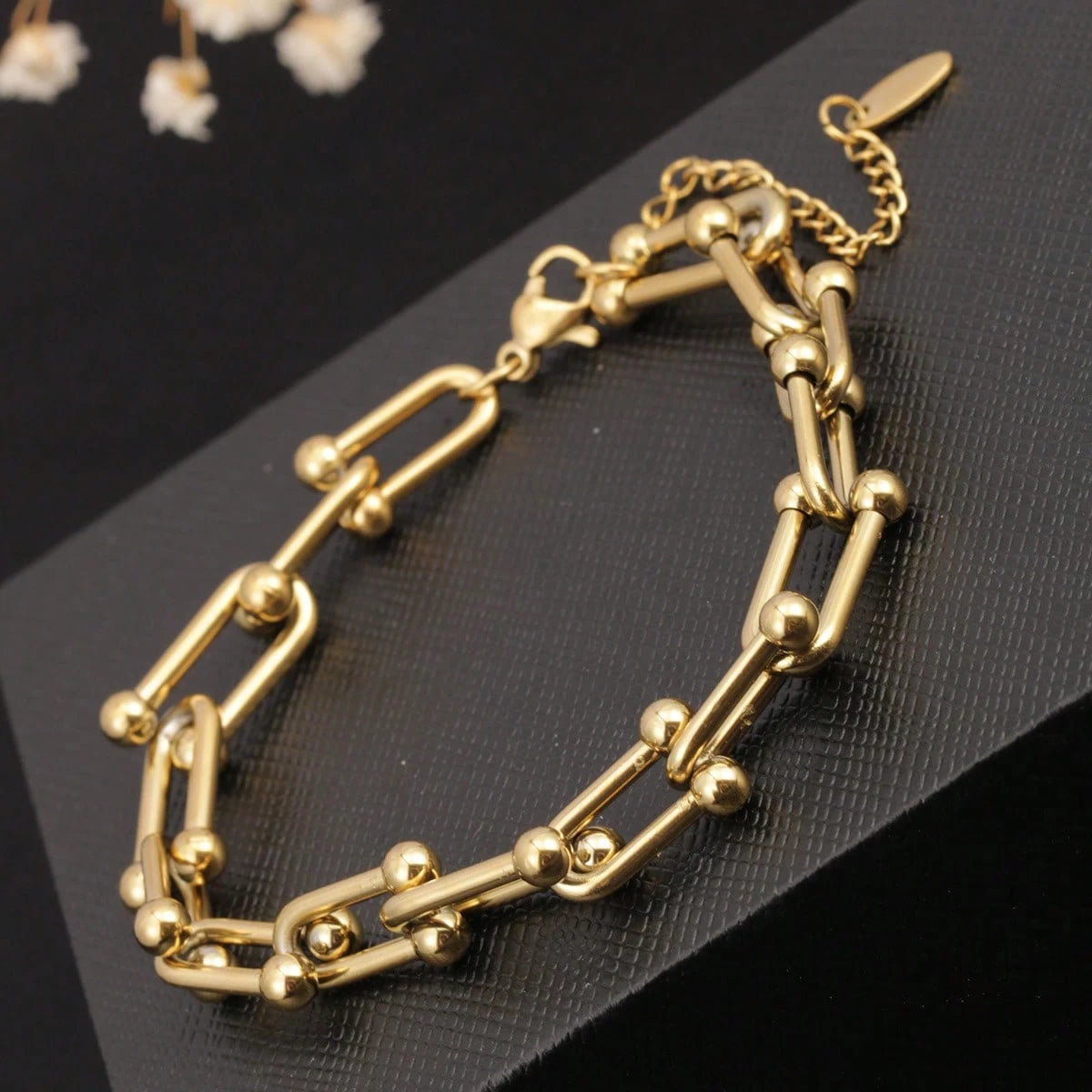 DIFAN - Bracelet Chaîne "Industrial Link"