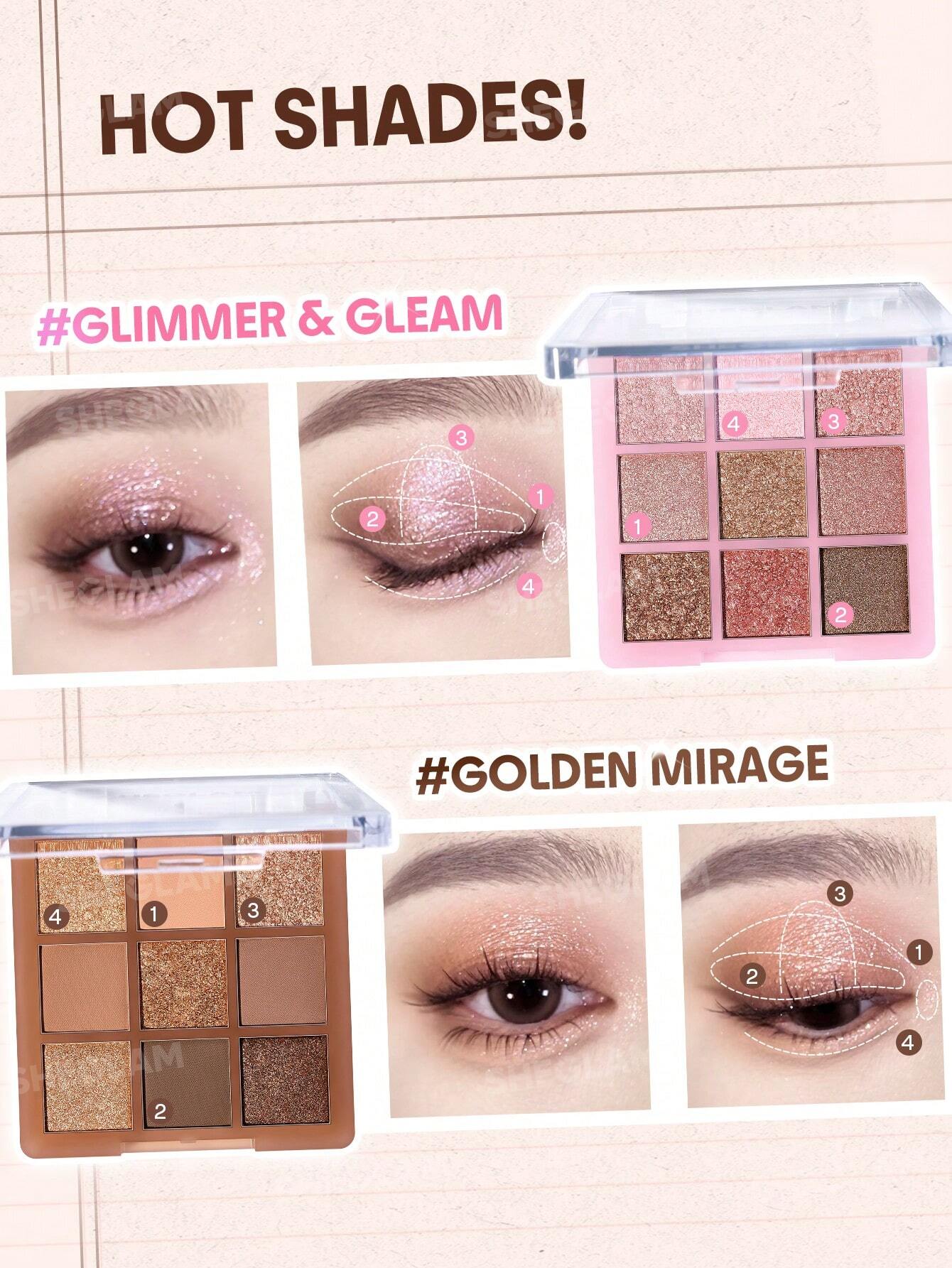 SHEGLAM – Palette Fards à Paupières Cinnamon Spice (9 Couleurs)