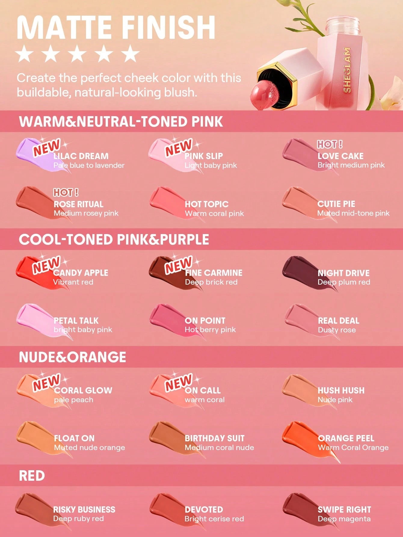 SHEGLAM – Color Bloom Gel Cream Blush