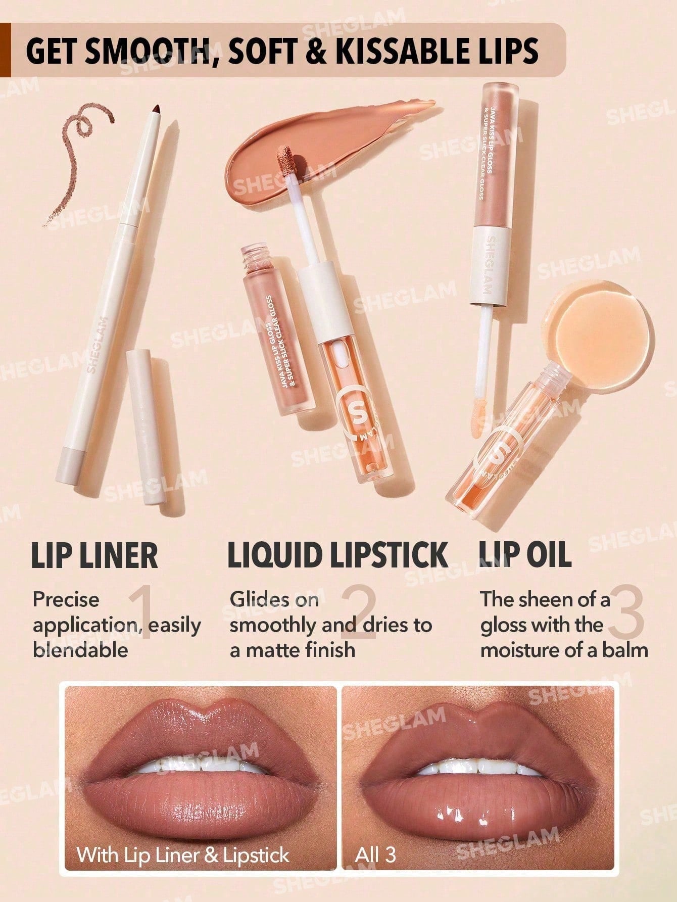 SHEGLAM – Coffret Rouges Soft 90’s