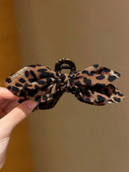 YWDER – Pince à Cheveux "Leopard Bow"