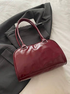 JOYRYDE - Sac à Main "Bordeaux Gloss" – Détails Boucles