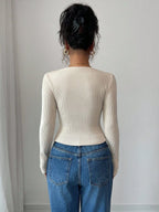 SELIANNE – Haut Asymétrique Velouté