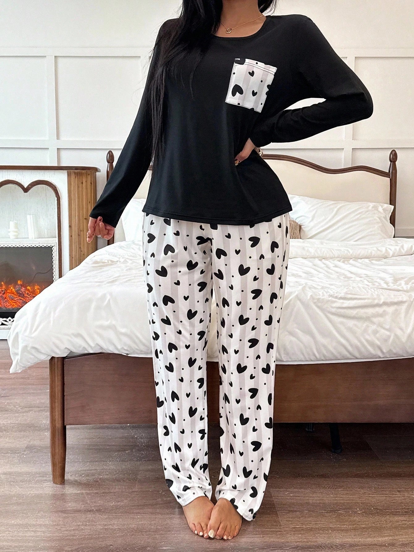 SWEET HN - Ensemble Pyjama "Cozy Hearts"