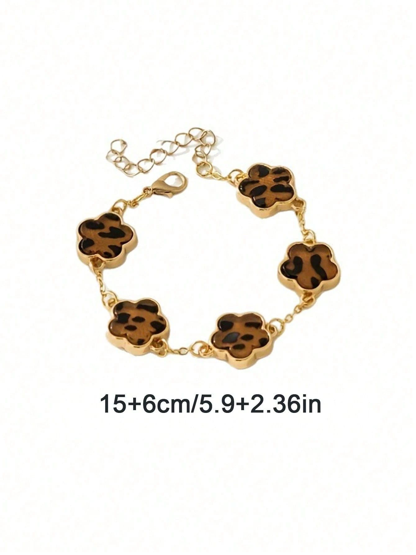 SAN GREEN -  Bracelet Chaîne "Wild Flower"