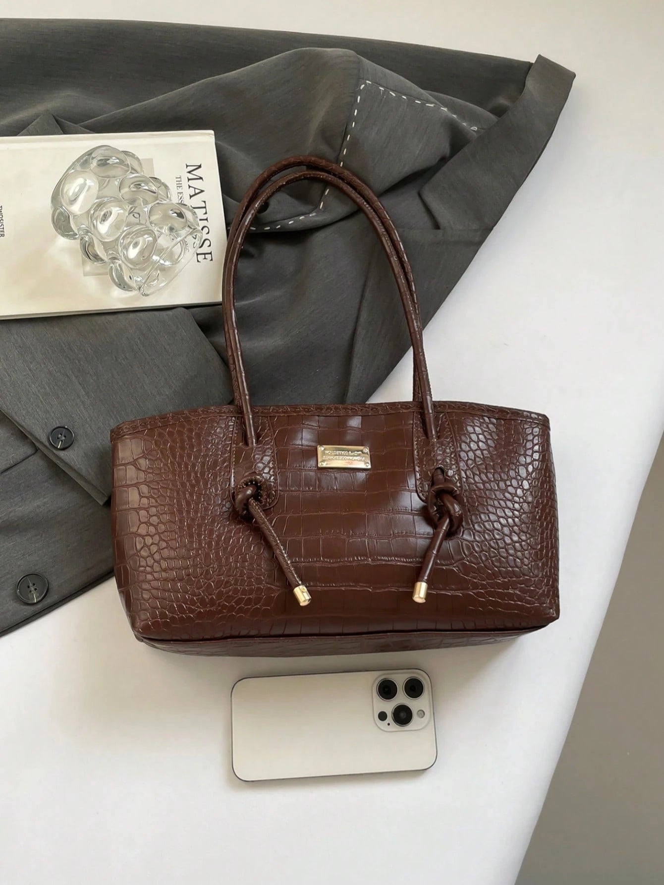 NYDIA - Sac à Main "City Chic" Effet Crocodile