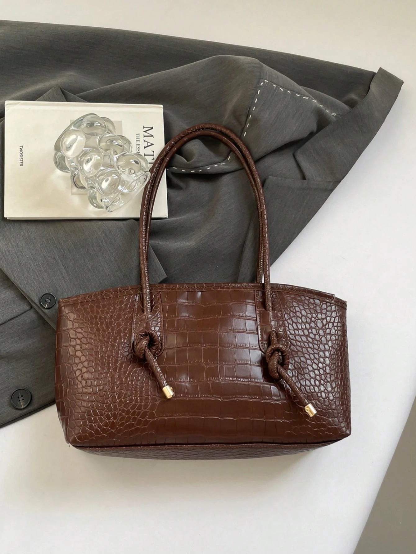 NYDIA - Sac à Main "City Chic" Effet Crocodile