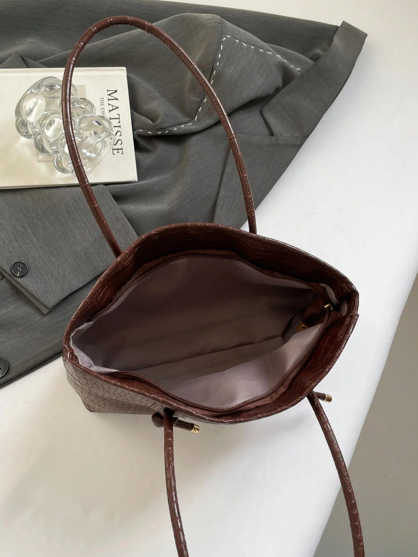 NYDIA - Sac à Main "City Chic" Effet Crocodile