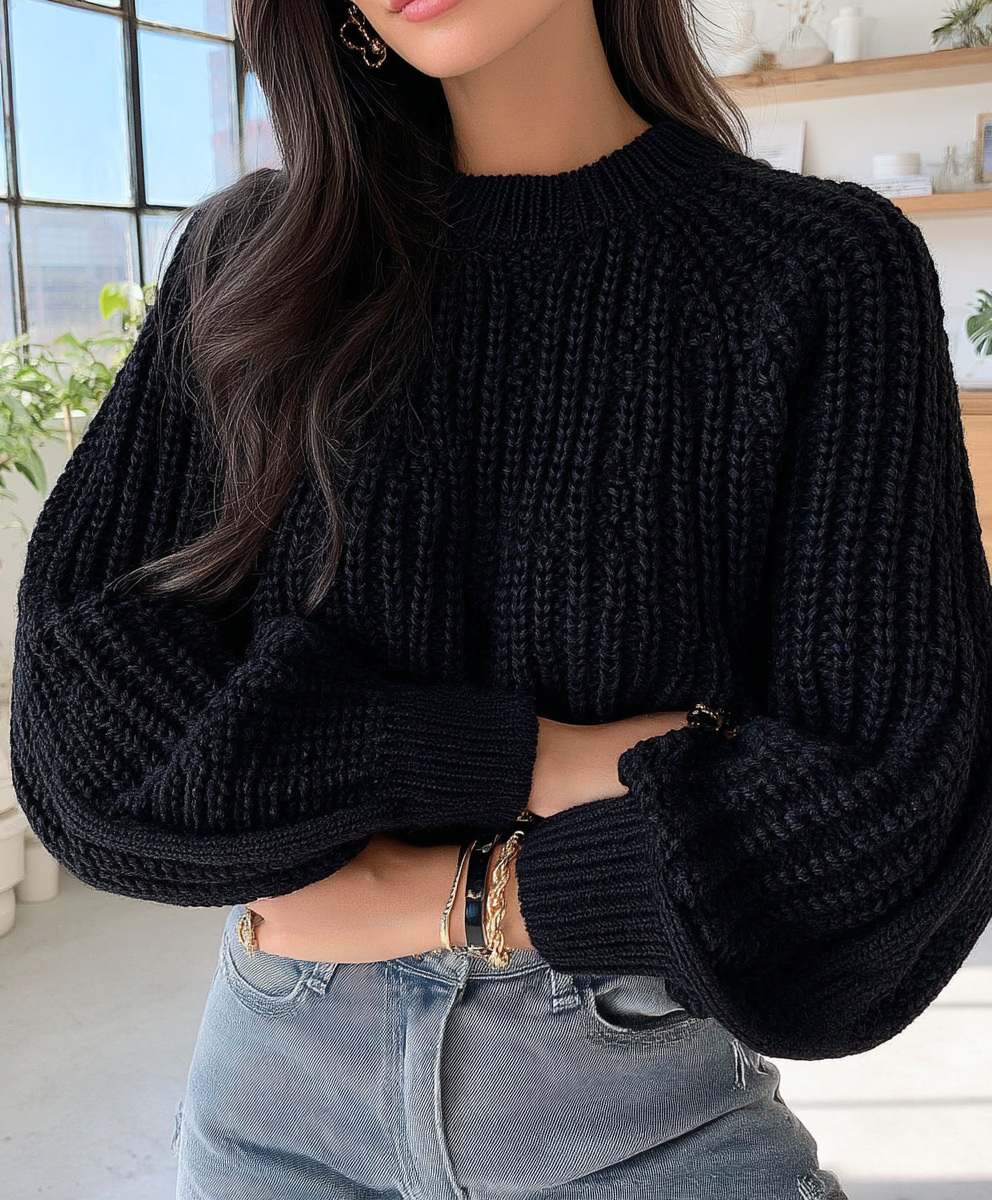 INAWLY – Pull Manches Bouffantes