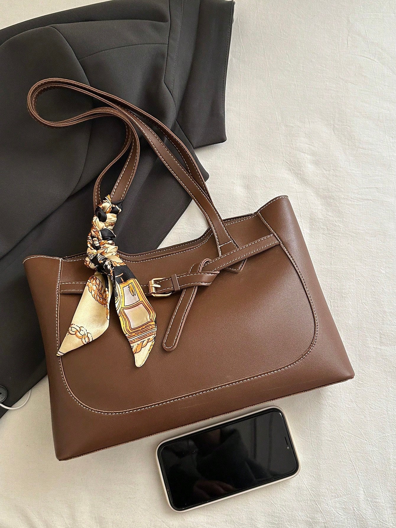 CANCHI - Sac Structuré avec Foulard - Véluxe - Daily Look