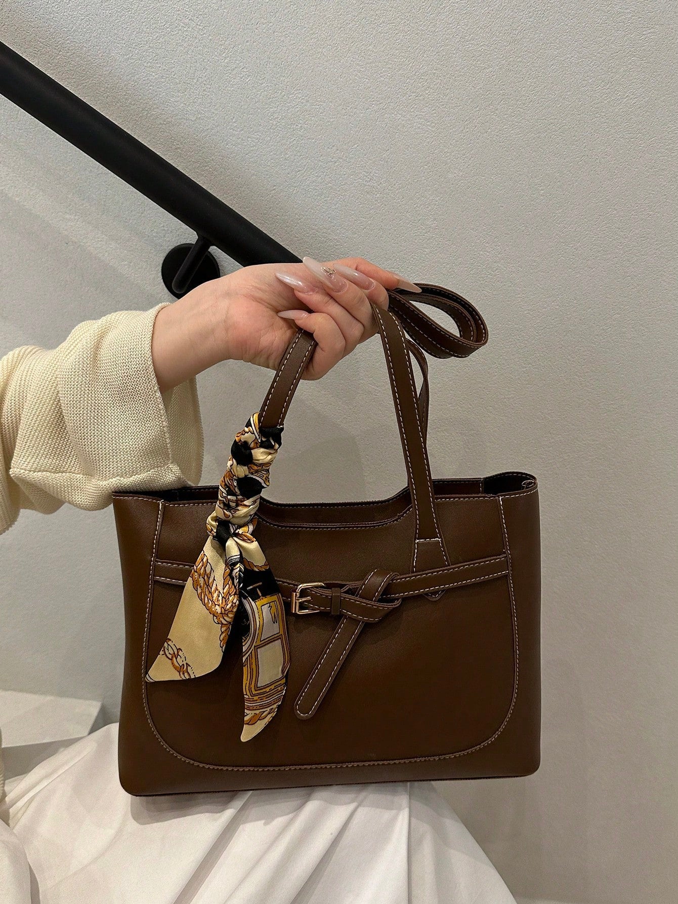 CANCHI - Sac Structuré avec Foulard - Véluxe - Daily Look