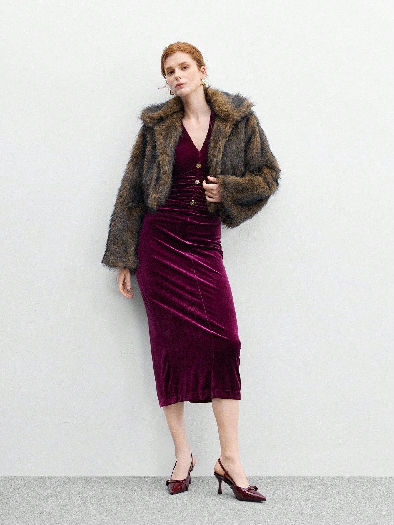 COCO BIZCHIC - Escarpins Slingback "Rubis Éclatant" - Véluxe - Daily Look